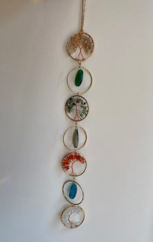 Crystal Tree of Life hanging sun catcher
