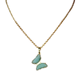 Butterfly necklace & ring