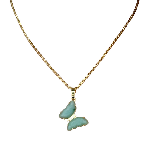 Butterfly necklace & ring