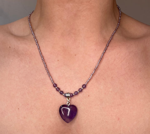 Heart Crystal Necklace