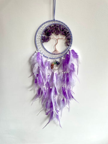 Amethyst Tree of life dream catcher