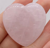 Rose Quartz Heart Pocket Crystal