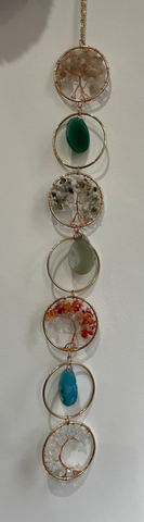 Crystal Tree of Life hanging sun catcher