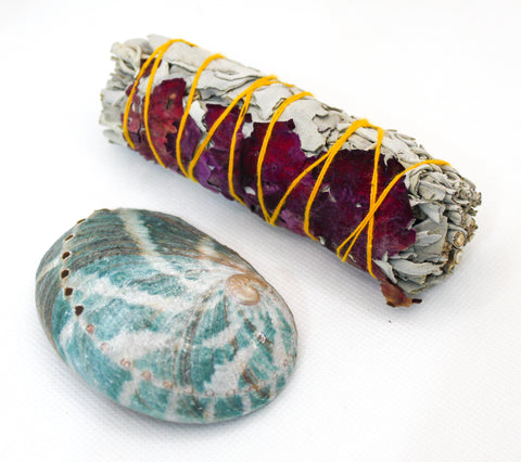 Sage Stick with Abalone Shell